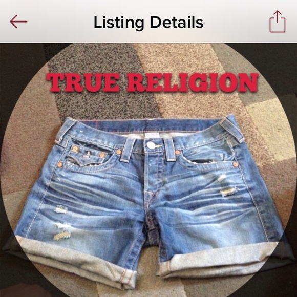 True religion shorts
