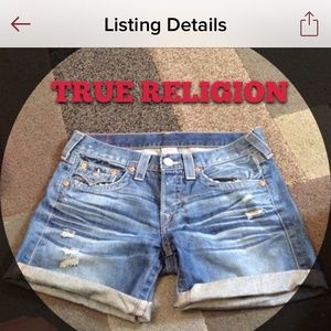 True religion shorts