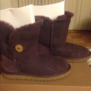 BlackCherry Wine Bailey Button UGGS