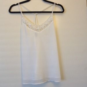 White chiffon shirt