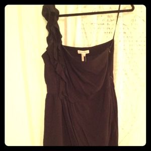 BCBGeneration One Shoulder Black Dress Size 10