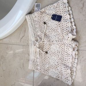 Crochette shorts- off white