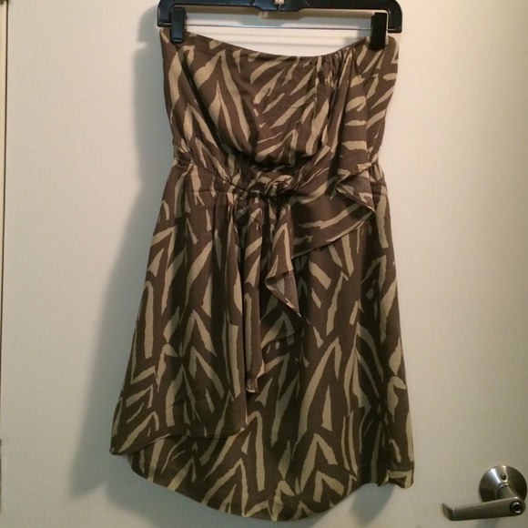 Gap Zebra Print Strapless Summer Dress