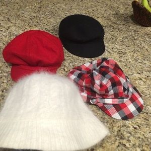Lot of four hats