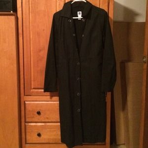 Gap black trench coat