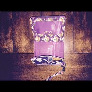 Vera Bradley Super Smart Wristlet Plum Crazy