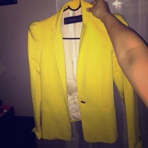 Zara neon green blazer