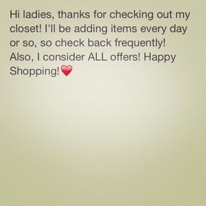 Welcome to my closet!❤️❤️❤️