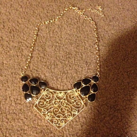 Black and gold necklace