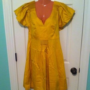 DVF yellow dress