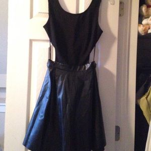 **sold**Forever 21 Faux Leather Skater Dress