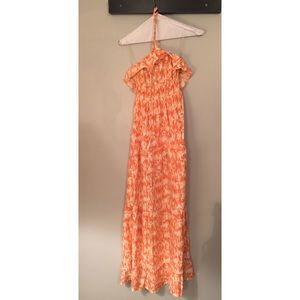 Long strapless summer dress