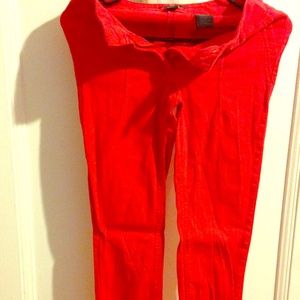 Red H&M skinny pants