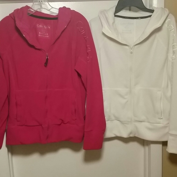 SALE☆☆ Two Calvin Klein hooded fleece sweatshirts