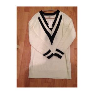 Varsity knit sweater