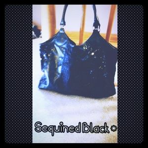 ✂✂SALE✂✂Sequined Black handbag