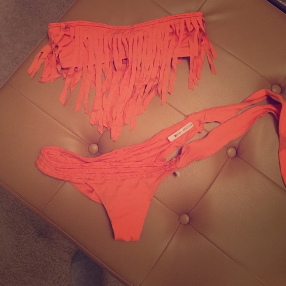 Boy and Arrows fringe swimsuit