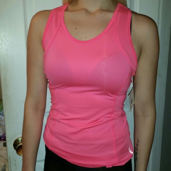 NEW hot pink Reebok tank top