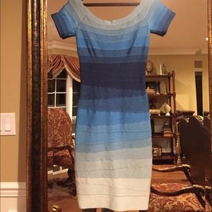 Authentic Herve Leger Johanna ombre dress