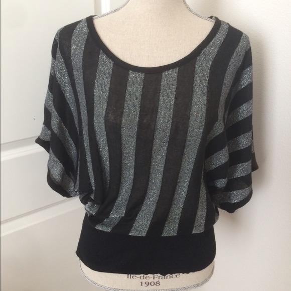 Tops - Black and silver top
