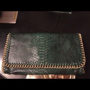 Python print clutch with gold chain