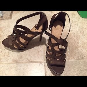 Brand New brown gladiator stilettos