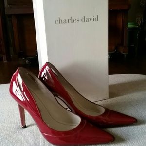 *Hold*Charles David Red Pumps