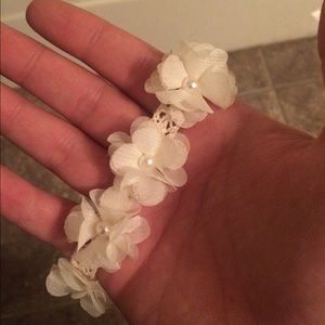 Maurices white flower headband