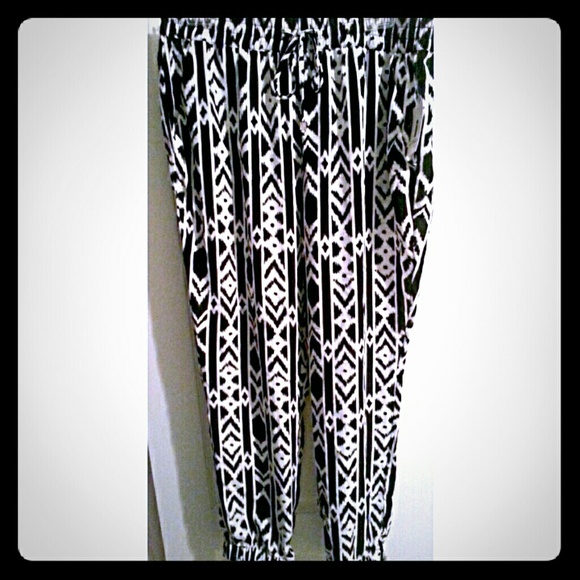 Black&White Tribal Soft Pant