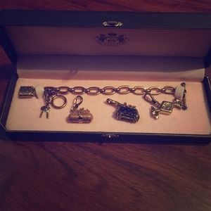 Juicy Couture Charm Bracelet and Charms