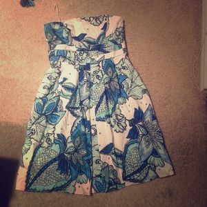 Pretty Ann Taylor strapless dress.