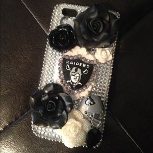 Custom Bling iPhone 5/5S Case Oakland Raiders