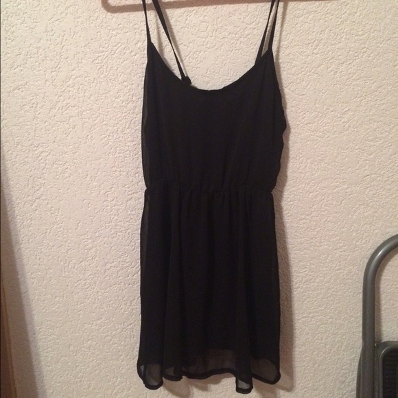 Brandy Melville Chiffon black dress