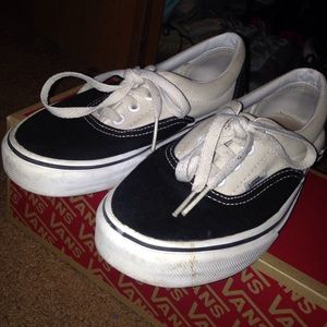 black and white vans