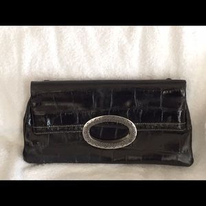 Black Fold-Over Brighton Purse