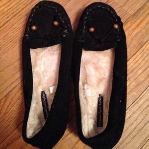Black Suede Mocs
