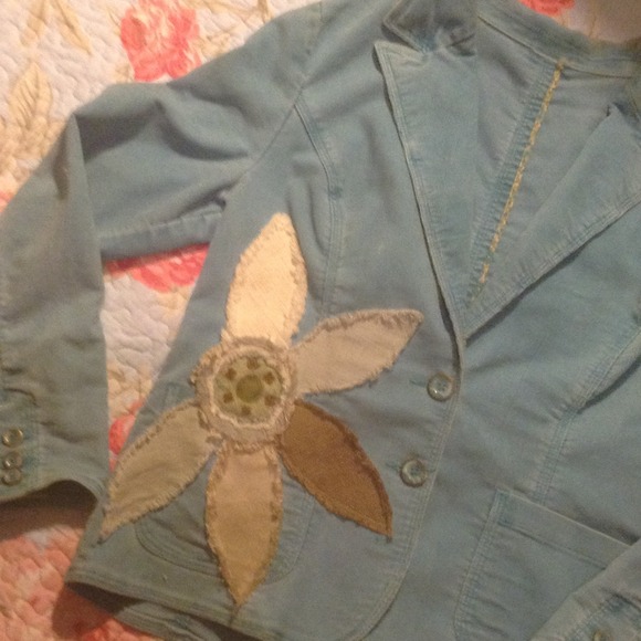 Vintage Inspired aqua jacket