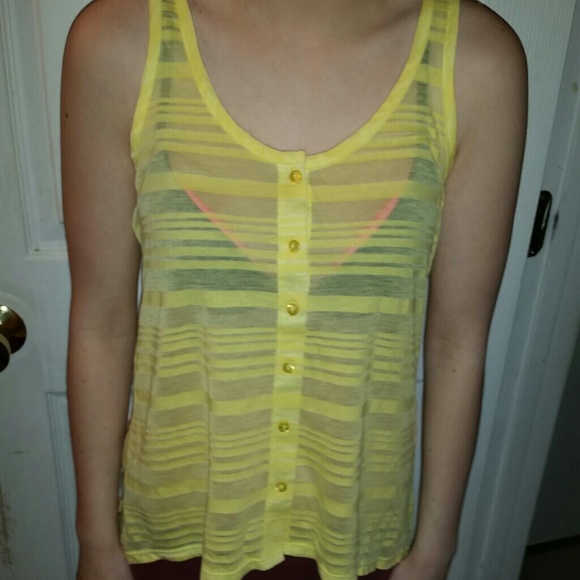 NEW yellow tank top