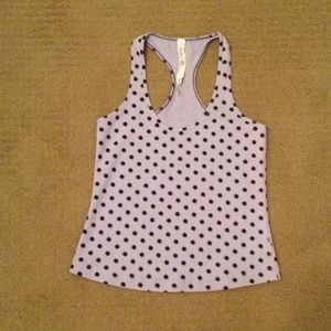 Lululemon purple and black crop top