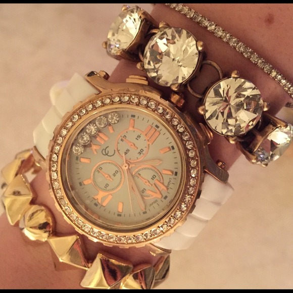 White Rhinestone Watch - Picture 2 of 3