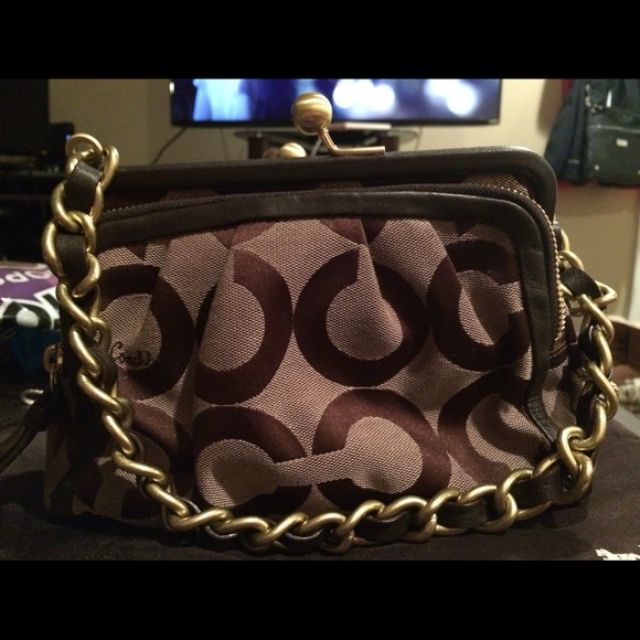 COACH Brown Art clutch purse new without tags - Picture 4 of 4