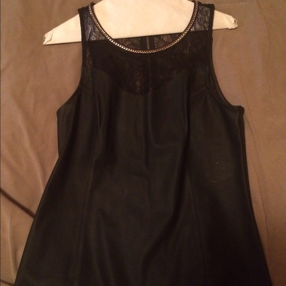 Express pleather shirt