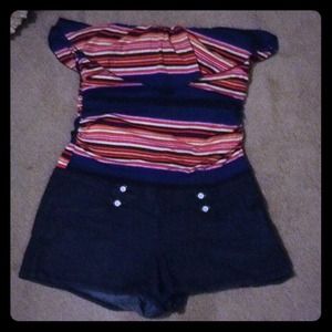 A strapless jumpsuit very cute for the summer