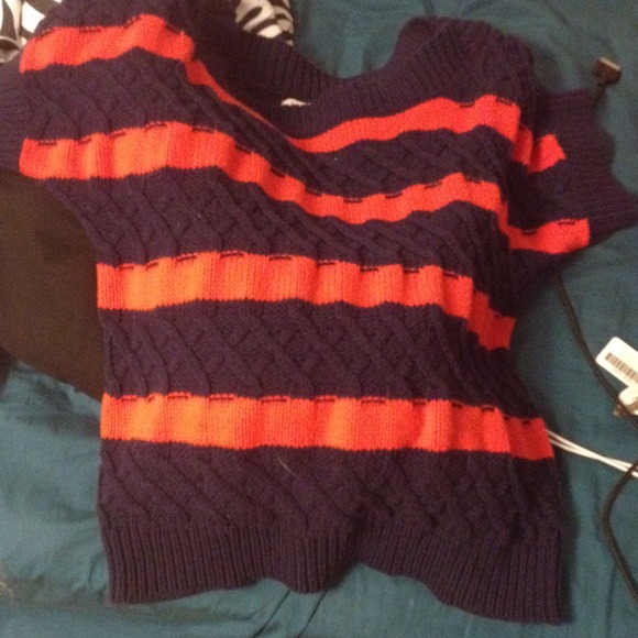 Red & blue sweater