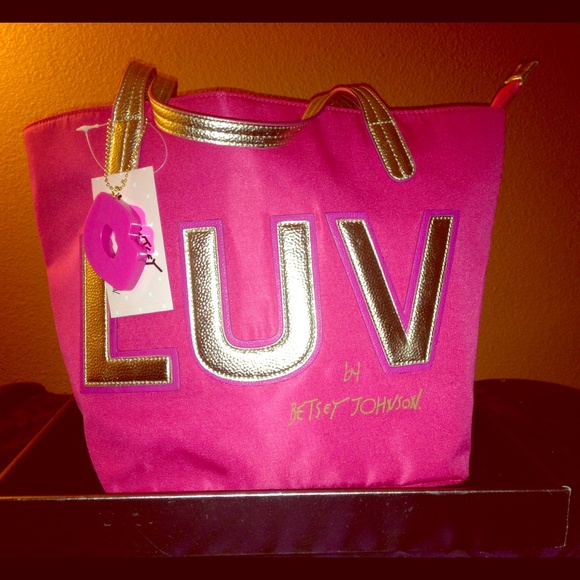 Betsey Johnson Handbags - Large Pink LUV BETSEY by Betsey Johnson Tote