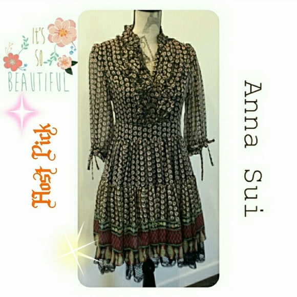 Anna Sui Dresses & Skirts - 🎈HUGE REDUCED🎈$477✂️🎉HP💕Anna Sui silk dress