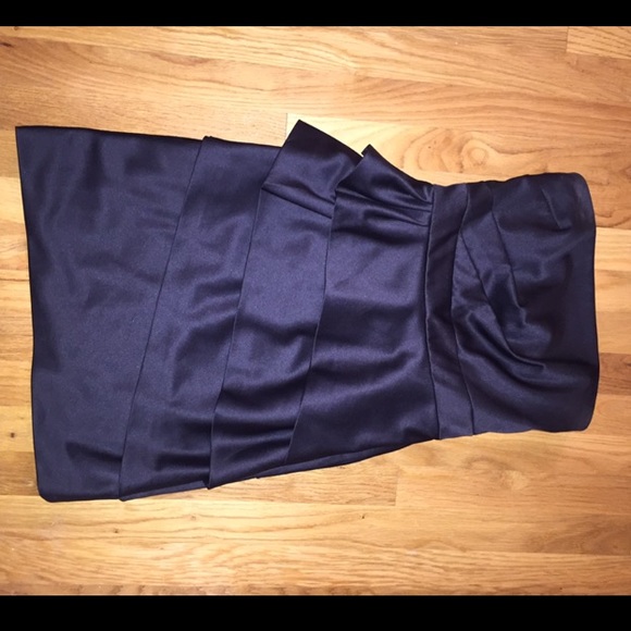 White House black market black cocktail dress-4