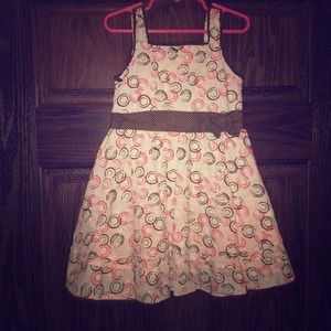 Sweet Brown and Pink Sundress 3T