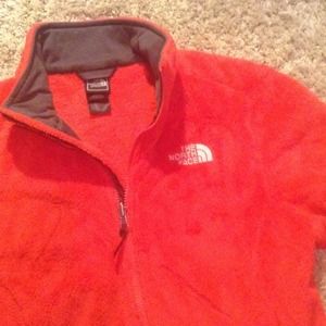 North Face red jacket