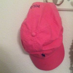 Ralph Lauren polo hat.  bright pink